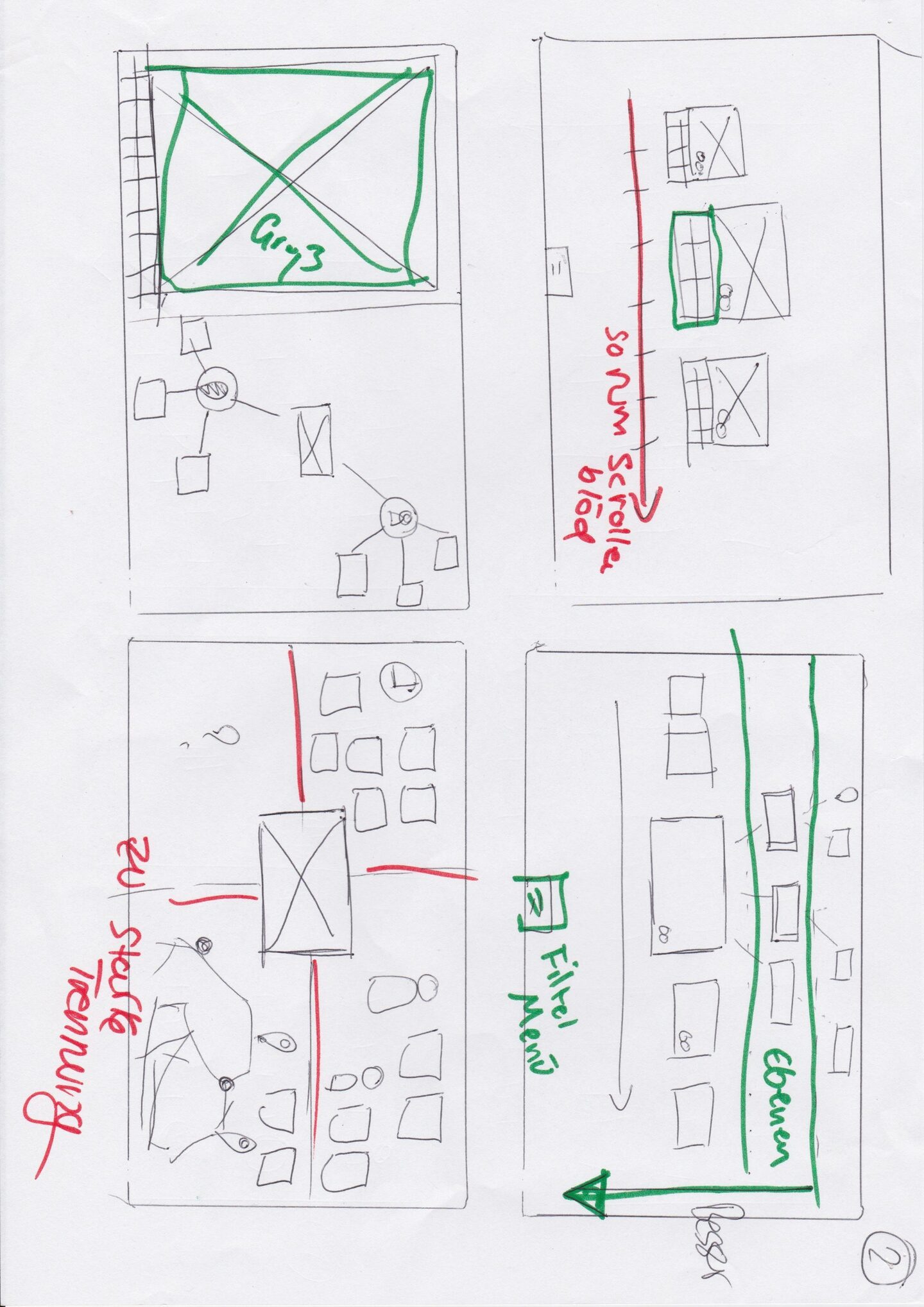 Navigation concept sketches